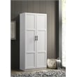 Kingfisher Lane Contemporary Engineered Wood Storage Cabinet in White