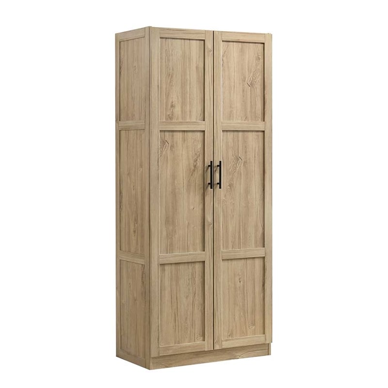 Kingfisher Lane Contemporary Engineered Wood Storage Cabinet in Light Wood