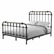 Kingfisher Lane King Metal Spindle Bed Frame in Antique Black