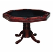 Kingfisher Lane Traditional Octagon Wood Gaming Table in Cherry