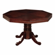 Kingfisher Lane Traditional Octagon Wood Gaming Table in Cherry