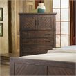 Kingfisher Lane 4-Drawer Poplar Wood Storage Chest in Walnut