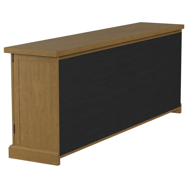 Kingfisher Lane 4-Door Dining Sideboard Buffet Cabinet in Rustic Honey