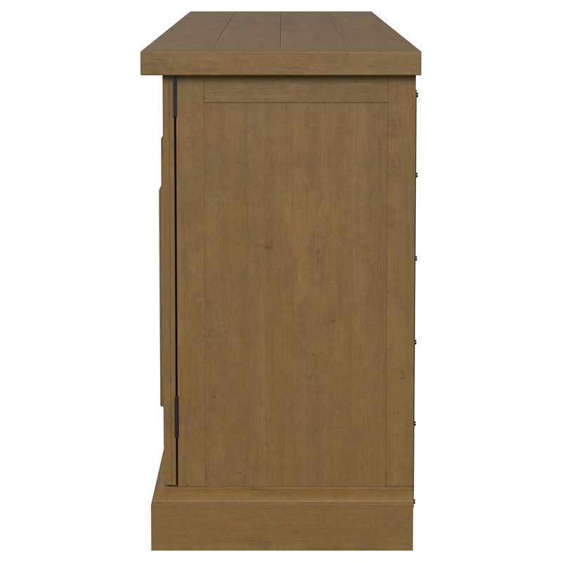 Kingfisher Lane 4-Door Dining Sideboard Buffet Cabinet in Rustic Honey