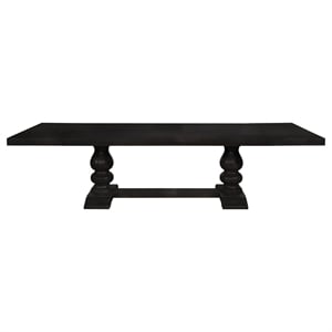 Kingfisher Lane 123-Inch Extension Dining Table in Distressed Noir