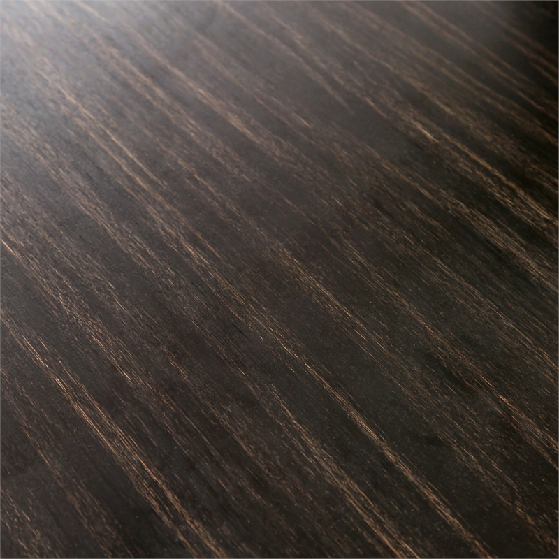 Kingfisher Lane Solid Wood Round Pedestal Dining Table in Antique Black