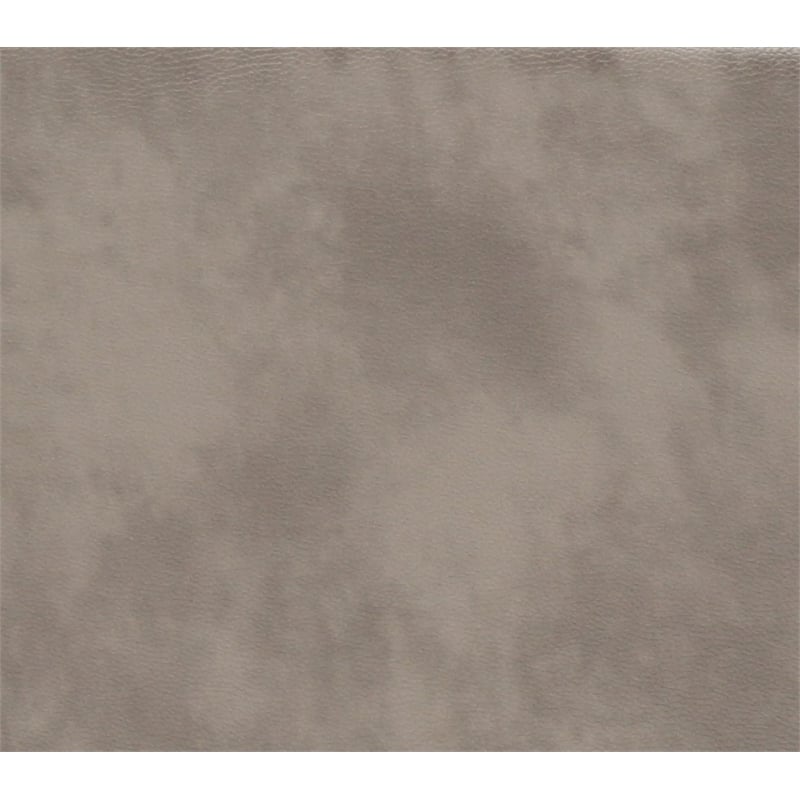 Kingfisher Lane Contemporary Tufted Faux Leather 3-Seat Sofa in Gray