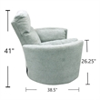 Kingfisher Lane Power Swivel Glider Recliner in Windstream Green
