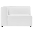Kingfisher Lane 4-Piece Modular Faux Leather Sectional Sofa in White