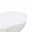 Kingfisher Lane Contemporary White Concrete Indoor Outdoor Coffee Table