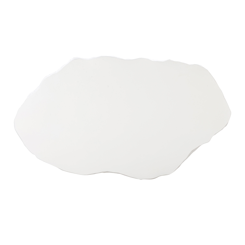 Kingfisher Lane Contemporary White Concrete Indoor Outdoor Coffee Table