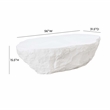 Kingfisher Lane Contemporary White Concrete Indoor Outdoor Coffee Table