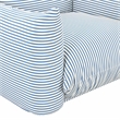 Kingfisher Lane Striped Outdoor Performance Fabric Armchair in Pearl Blue