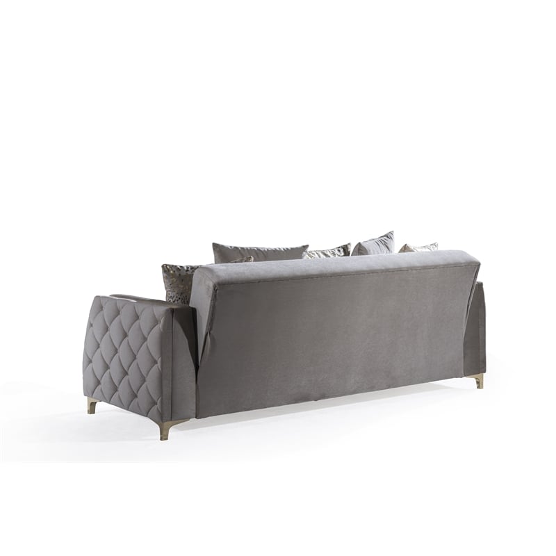 Kingfisher Lane Sleeper Sofa with Under-Seat Storage in Taupe Polyester