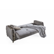 Kingfisher Lane Sleeper Sofa with Under-Seat Storage in Taupe Polyester