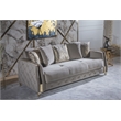 Kingfisher Lane Sleeper Sofa with Under-Seat Storage in Taupe Polyester