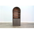 Kingfisher Lane Arched Wood Display Cabinet with Solid Doors