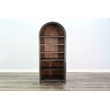 Kingfisher Lane Arched Wood Display Cabinet with Solid Doors