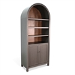 Kingfisher Lane Arched Wood Display Cabinet with Solid Doors