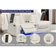 Kingfisher Lane 3-Piece Power Reclining Sofa Set in White PU Leather