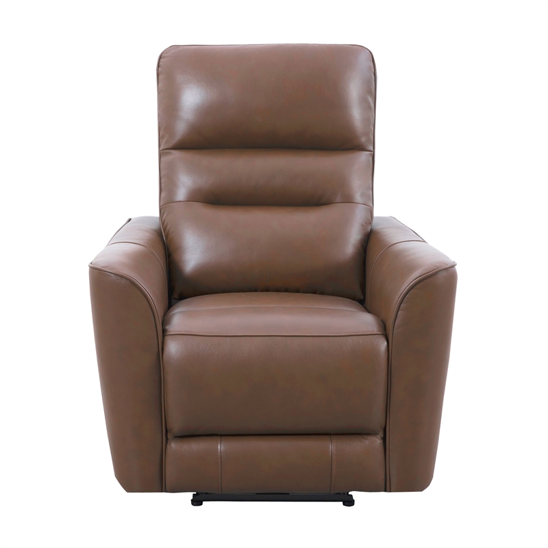 Kingfisher Lane Power Zero Gravity Recliner in Brazilian Cocoa Leather