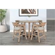 Kingfisher Lane Round Counter Height Solid Wood Table in Weathered Finish