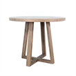 Kingfisher Lane Round Counter Height Solid Wood Table in Weathered Finish