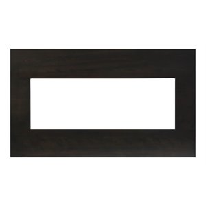 amantii panorama contemporary birch wood mantel for bi-40-xtraslim in black