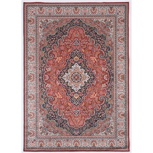 Laysan Home Traditional Woven Polyester 2'2&quotx3'2&quot Rug in Red