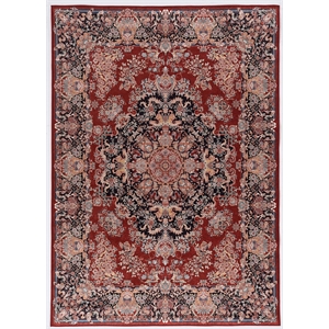 Laysan Home Traditional Woven Polyester 2'2&quotx3'2&quot Rug in Red