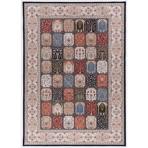 Laysan Home Traditional Woven Polyester 2'2&quotx3'2&quot Rug in Black