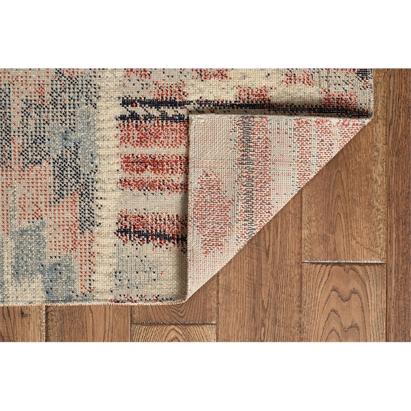 Laysan Home Traditional Machine Made Polyester 2'x3' Rug in Ivory