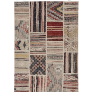 Laysan Home Traditional Machine Made Polyester 2'x3' Rug in Ivory