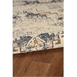 Laysan Home Traditional Machine Made Polyester 3'x5' Rug in Ivory