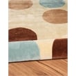Laysan Home Transitional Hand Tufted Polyester 5'x7' Rug in Tan Brown