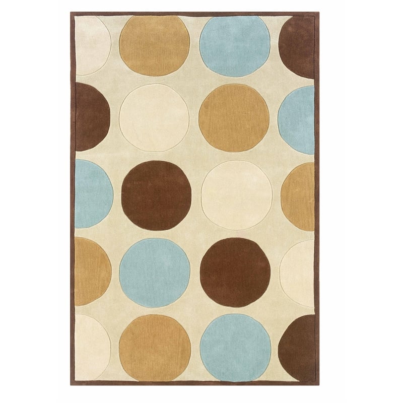 Laysan Home Transitional Hand Tufted Polyester 8'x10' Rug in Tan Brown