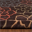 Laysan Home Transitional Hand Tufted Polyester 5'x7' Rug in Chocolate Brown