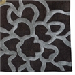 Laysan Home Transitional Hand Tufted Polyester 5'x7' Rug in Chocolate Brown