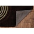 Laysan Home Transitional Hand Tufted Polyester 5'x7' Rug in Chocolate Brown