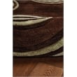 Laysan Home Transitional Hand Tufted Polyester 5'x7' Rug in Chocolate Brown