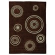 Laysan Home Transitional Hand Tufted Polyester 5'x7' Rug in Chocolate Brown