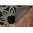 Laysan Home Transitional Hand Tufted Polyester 8'x10' Rug in Chocolate Brown