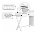 Laysan Home 4 Drawers Modern Wood Side Storage Desk in White