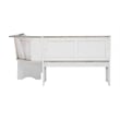 Laysan Home Coastal Wood Corner Dining Nook in Gray