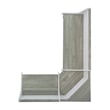 Laysan Home Coastal Wood Corner Dining Nook in Gray