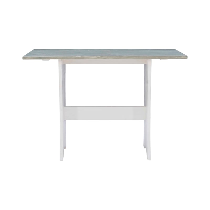 Laysan Home Coastal Wood Corner Dining Nook in Gray