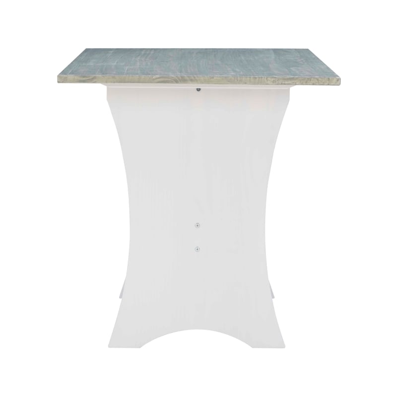 Laysan Home Coastal Wood Corner Dining Nook in Gray