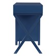 Laysan Home 4 Drawers Modern Wood Side Storage Desk in Navy Blue