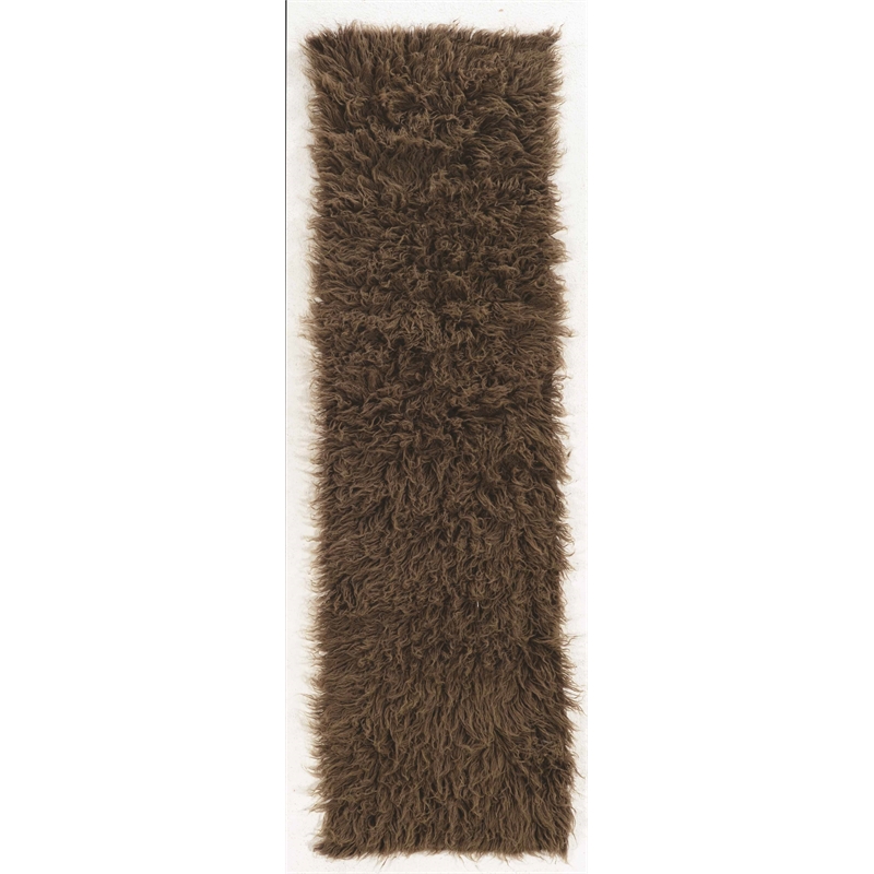 Laysan Home Transitional Flokati Hand Woven Wool 2'4
