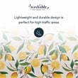 Laysan Home Transitional Washable Polyester 2'x3' Rug in Ivory and Yellow